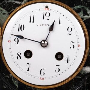 Russian bronze and marble clock — image 3