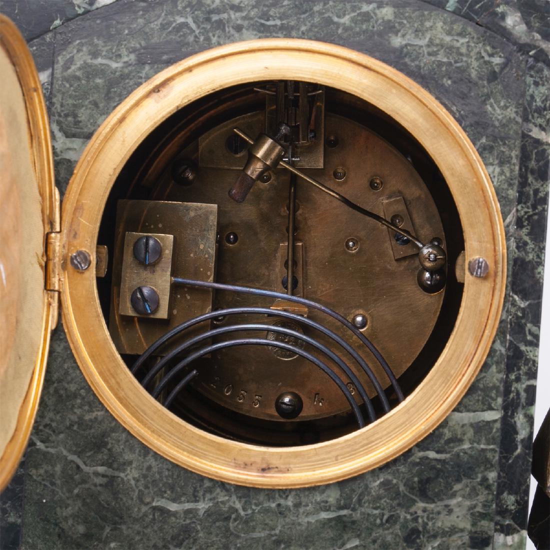 Russian bronze and marble clock — image 6