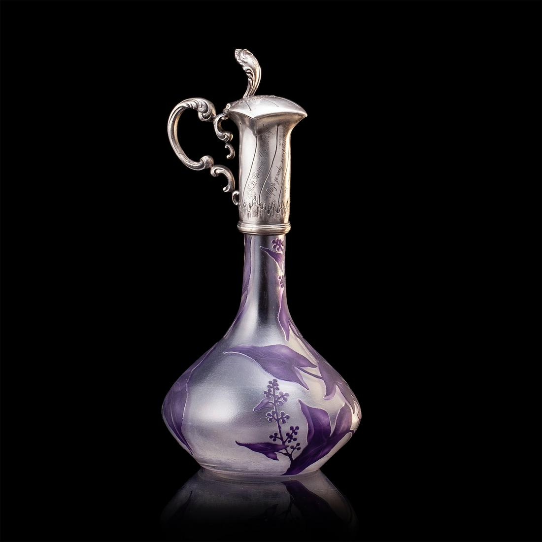 An unusual Russian Lambert glass decanter — image 1
