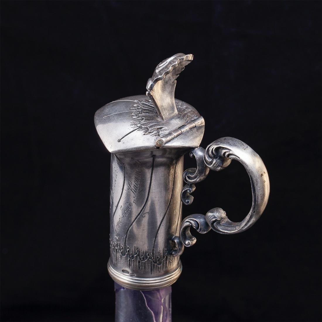 An unusual Russian Lambert glass decanter — image 3
