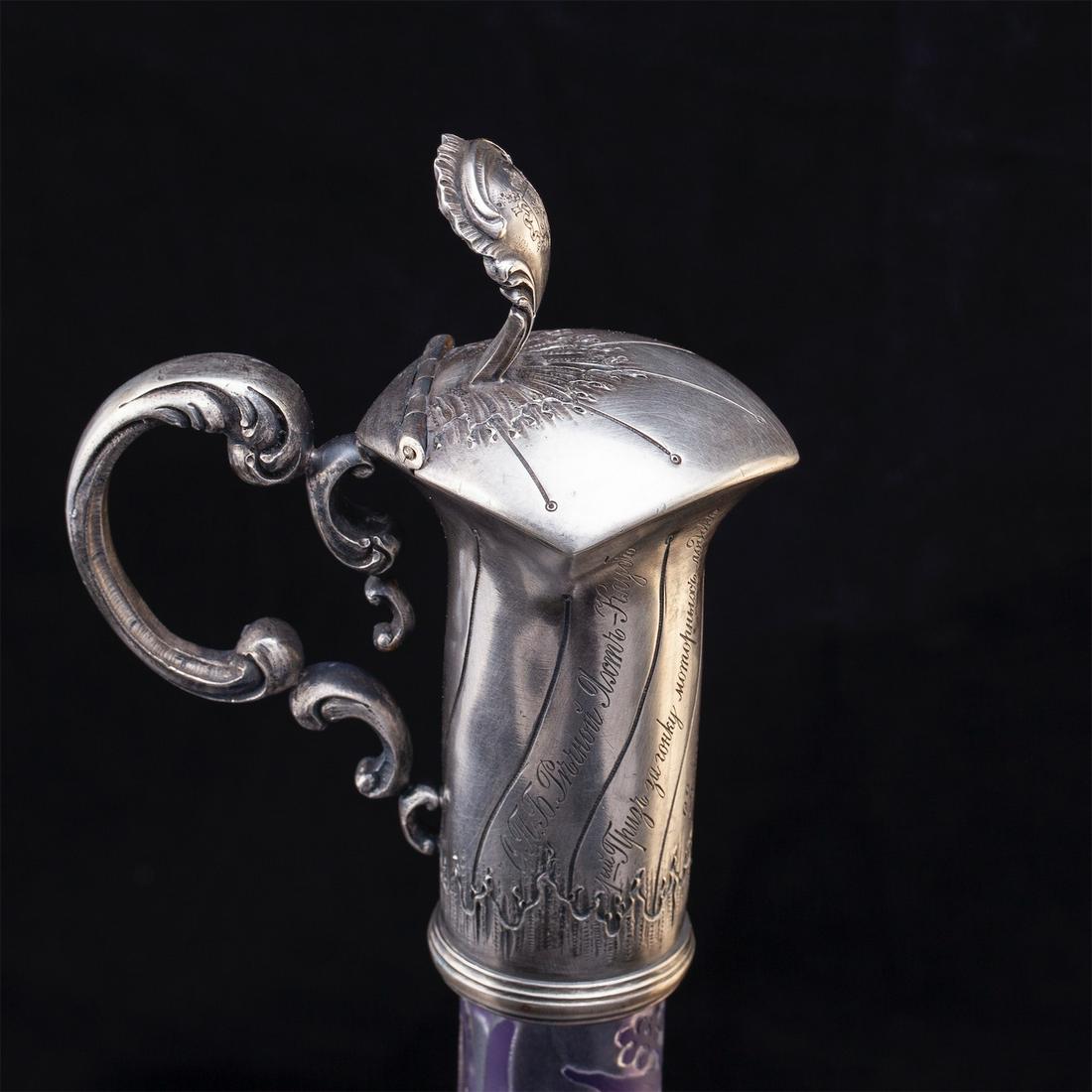An unusual Russian Lambert glass decanter — image 4