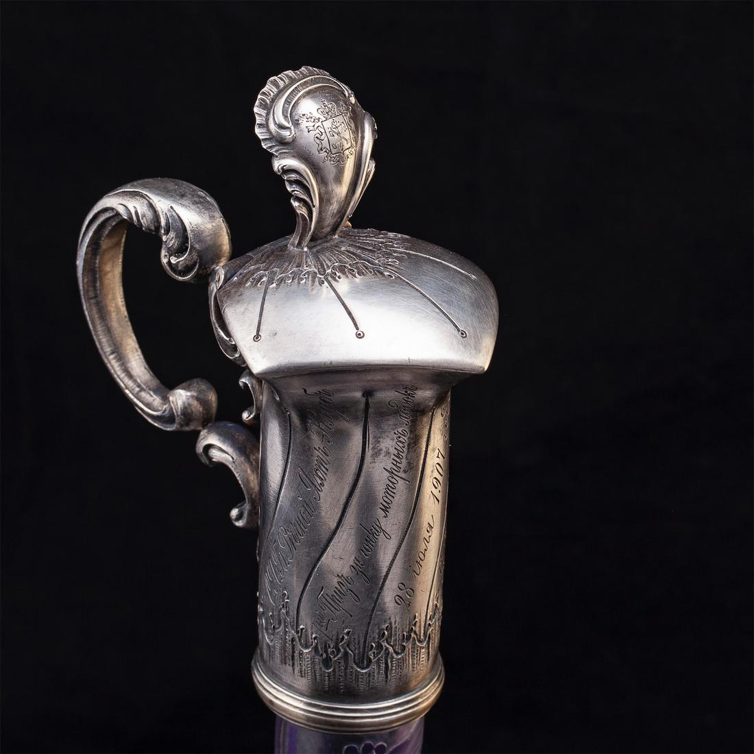 An unusual Russian Lambert glass decanter — image 5