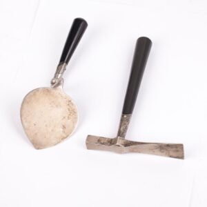 Tiny Russian silver and wood Masonic symbols — image 2