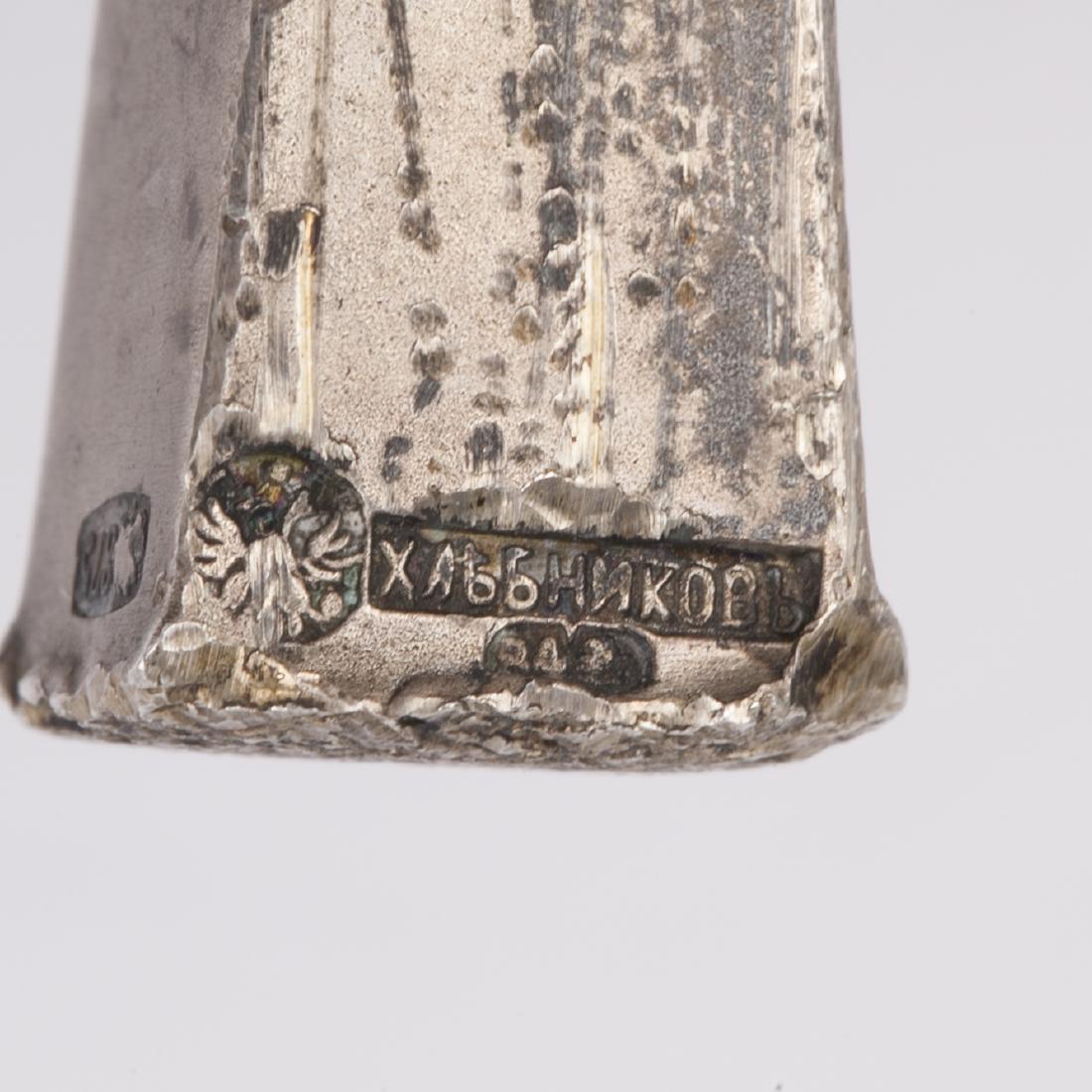 Tiny Russian silver and wood Masonic symbols — image 3