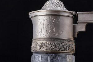 A pair of Russian silver-gilt crystal decanters — image 5