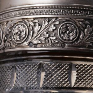 A pair of Russian silver-gilt crystal decanters — image 6