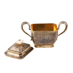 Russian silver niello tea and coffee service — image 4