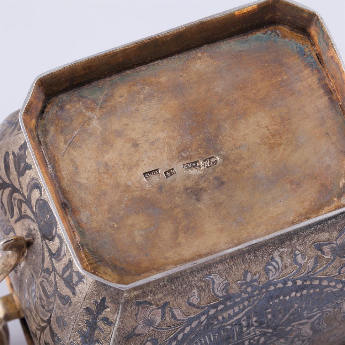 Russian silver niello tea and coffee service — image 5