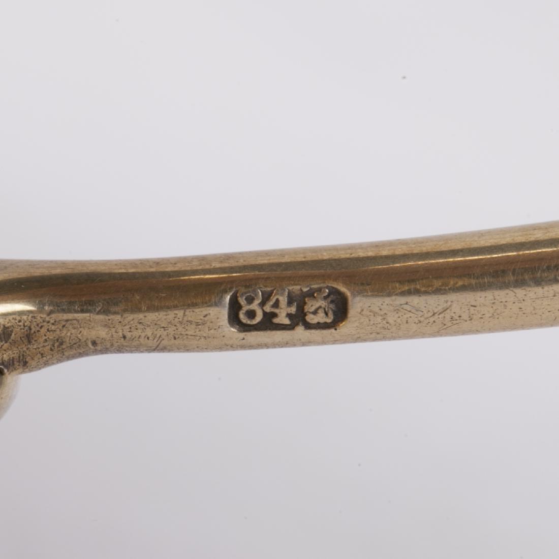 Russian silver-gilt and niello candy vase — image 8