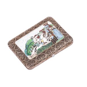 Cigarette case with a scene from story — image 1