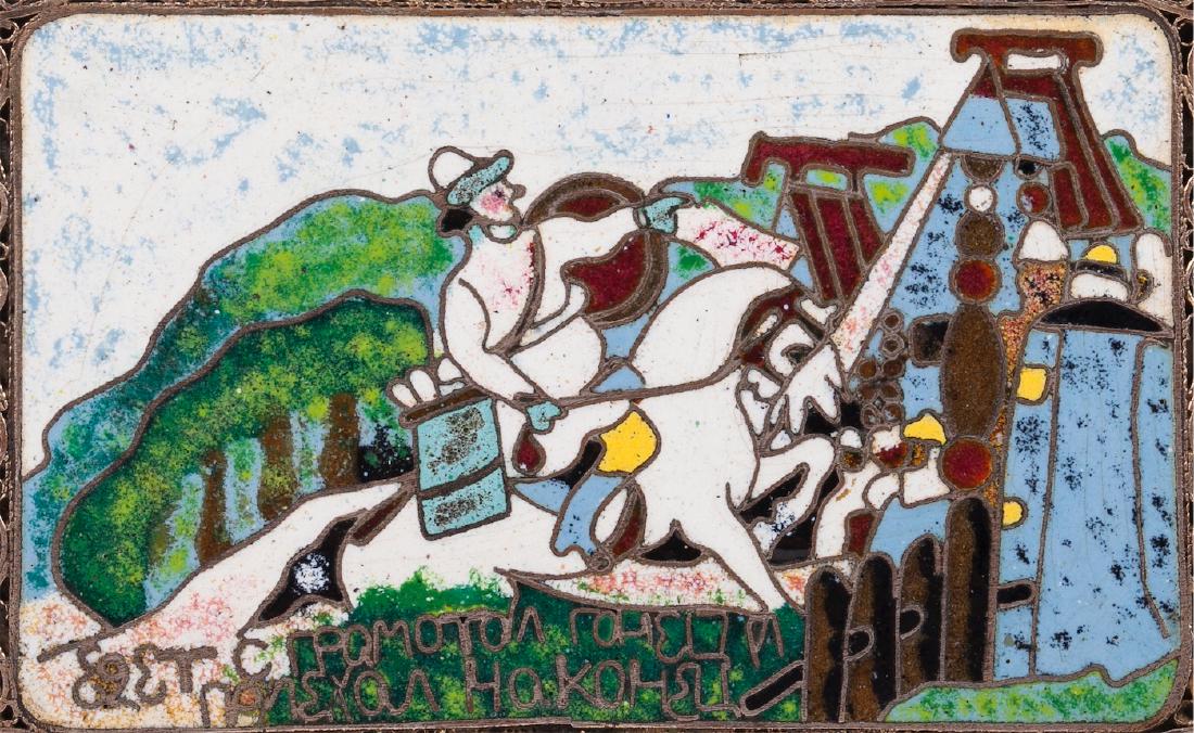 Cigarette case with a scene from story — image 6