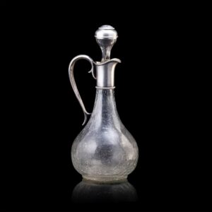 A Faberge silver-gilt and cut-glass carafe — image 1