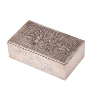 A Russian silver cigar box "Ivan Susanin" — image 1