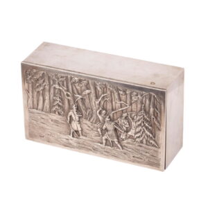 A Russian silver cigar box "Ivan Susanin" — image 3