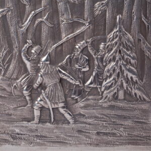 A Russian silver cigar box "Ivan Susanin" — image 9
