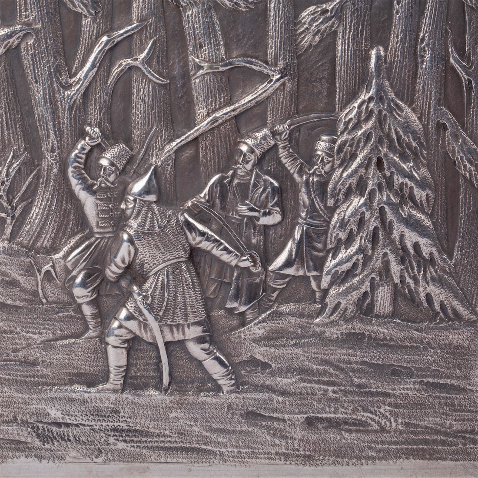 A Russian silver cigar box "Ivan Susanin" — image 9