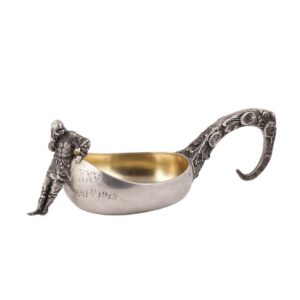 Faberge Art Noveau style kovsh "Resting Bogatir" — image 1