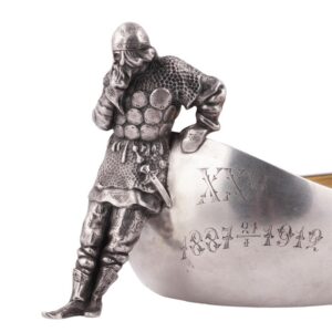 Faberge Art Noveau style kovsh "Resting Bogatir" — image 4