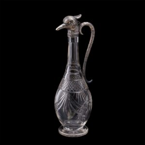 Rare Russian silver-gilt carafe with diamond — image 2