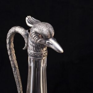 Rare Russian silver-gilt carafe with diamond — image 3