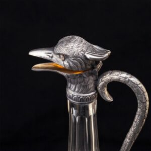 Rare Russian silver-gilt carafe with diamond — image 4