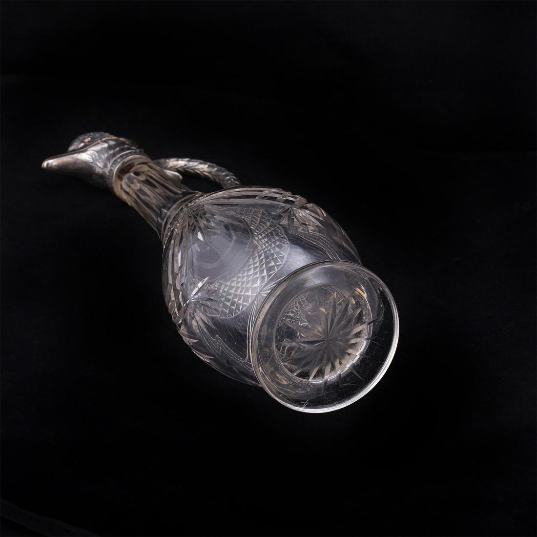 Rare Russian silver-gilt carafe with diamond — image 5