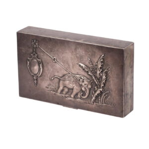 An elegant Russian silver cigar box "Elephant" — image 4
