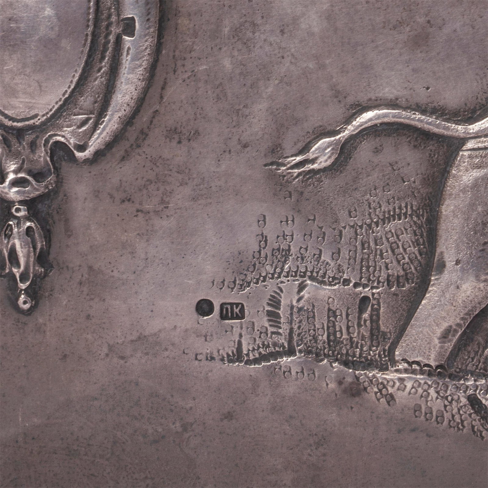 An elegant Russian silver cigar box "Elephant" — image 5