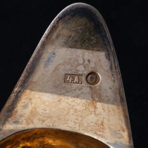 A Russian silver-gilt and cut-glass decanter — image 4