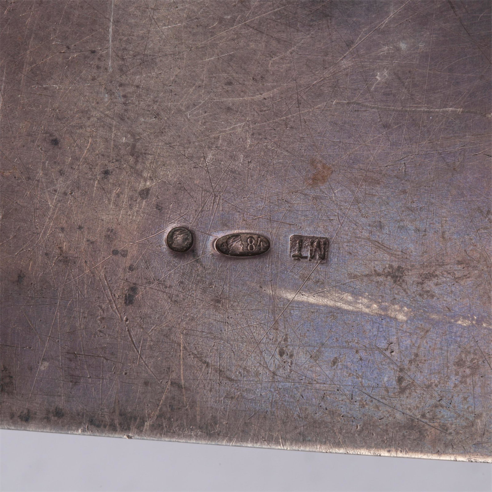 A Russian silver-gilt cigar box "Devil" — image 4