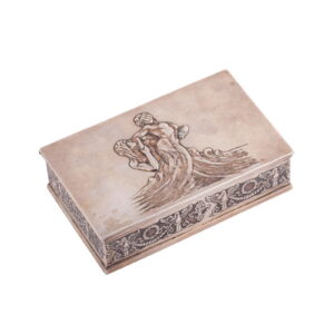 A Russian silver cigar box Neptune and Aphitrite — image 1