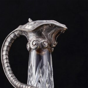 Pair of exceptional sculptural carafes — image 4