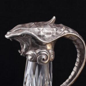 Pair of exceptional sculptural carafes — image 6