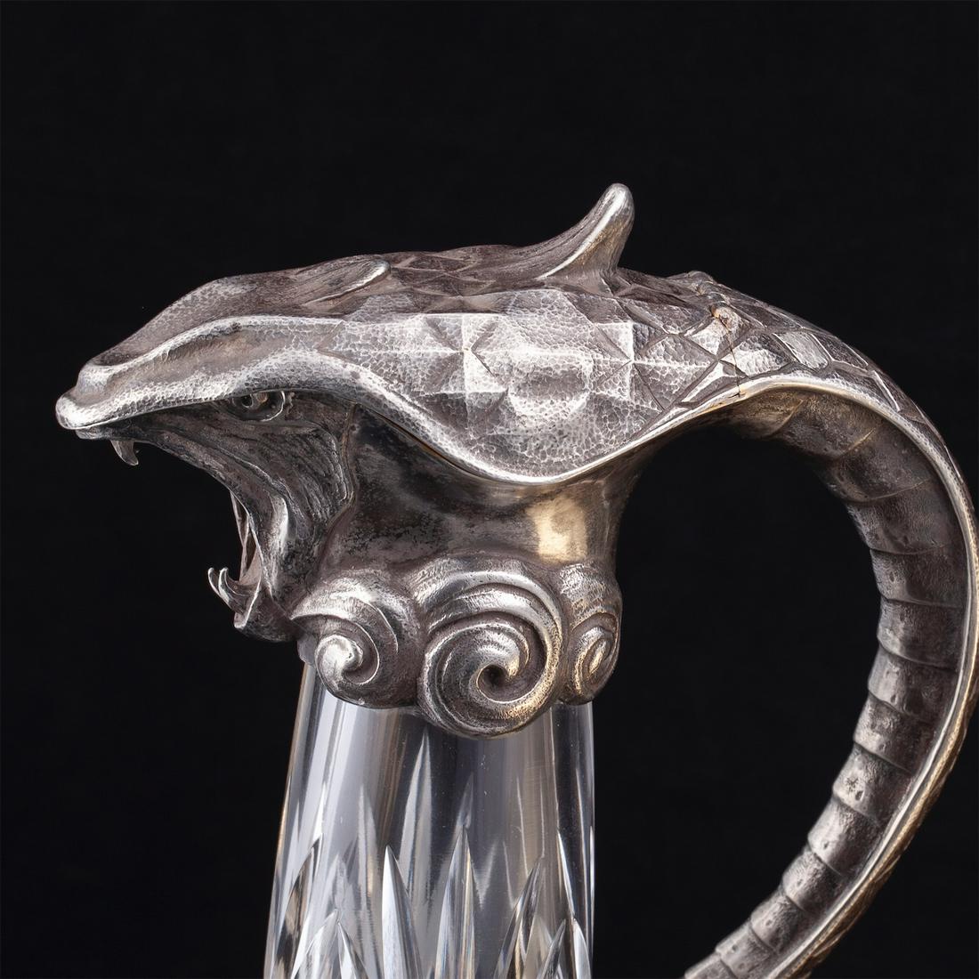 Pair of exceptional sculptural carafes — image 6