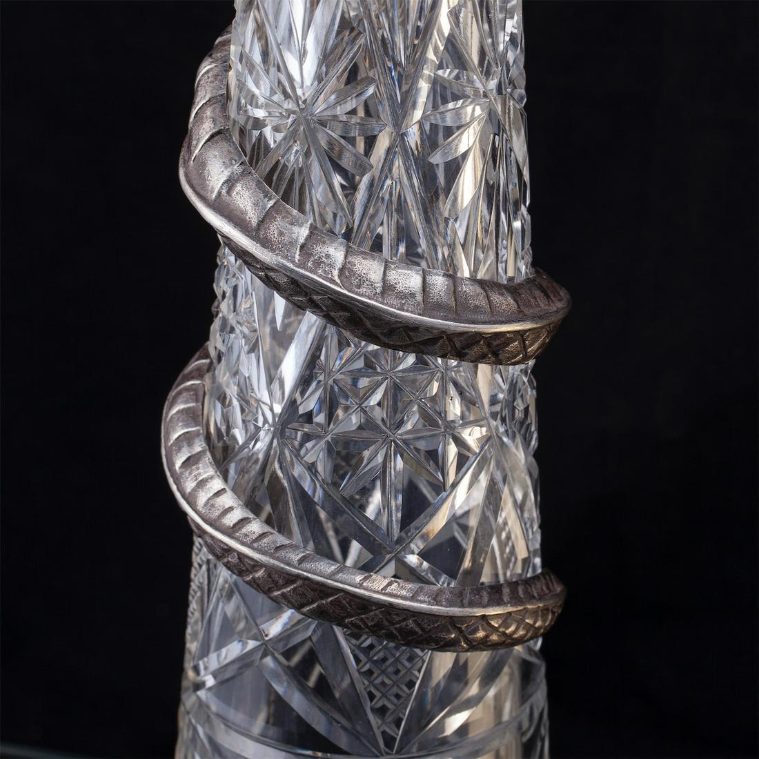 Pair of exceptional sculptural carafes — image 7
