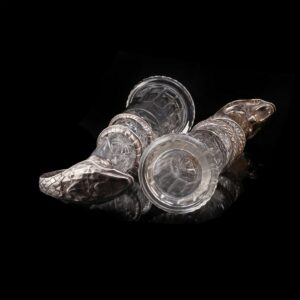 Pair of exceptional sculptural carafes — image 8