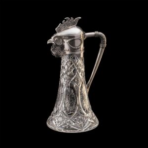Faberge silver-gilt and cut-glass decanter — image 1