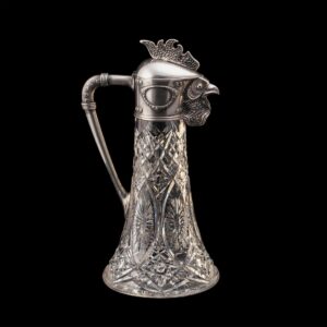 Faberge silver-gilt and cut-glass decanter — image 2
