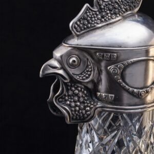 Faberge silver-gilt and cut-glass decanter — image 3