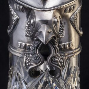 Faberge silver-gilt and cut-glass decanter — image 4