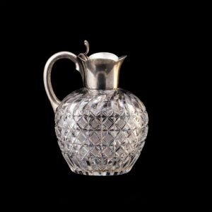 Russian silver-gilt and cut-glass carafe — image 1