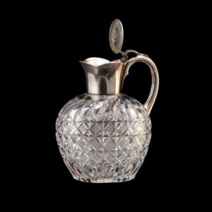 Russian silver-gilt and cut-glass carafe — image 2