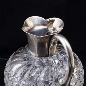 Russian silver-gilt and cut-glass carafe — image 3