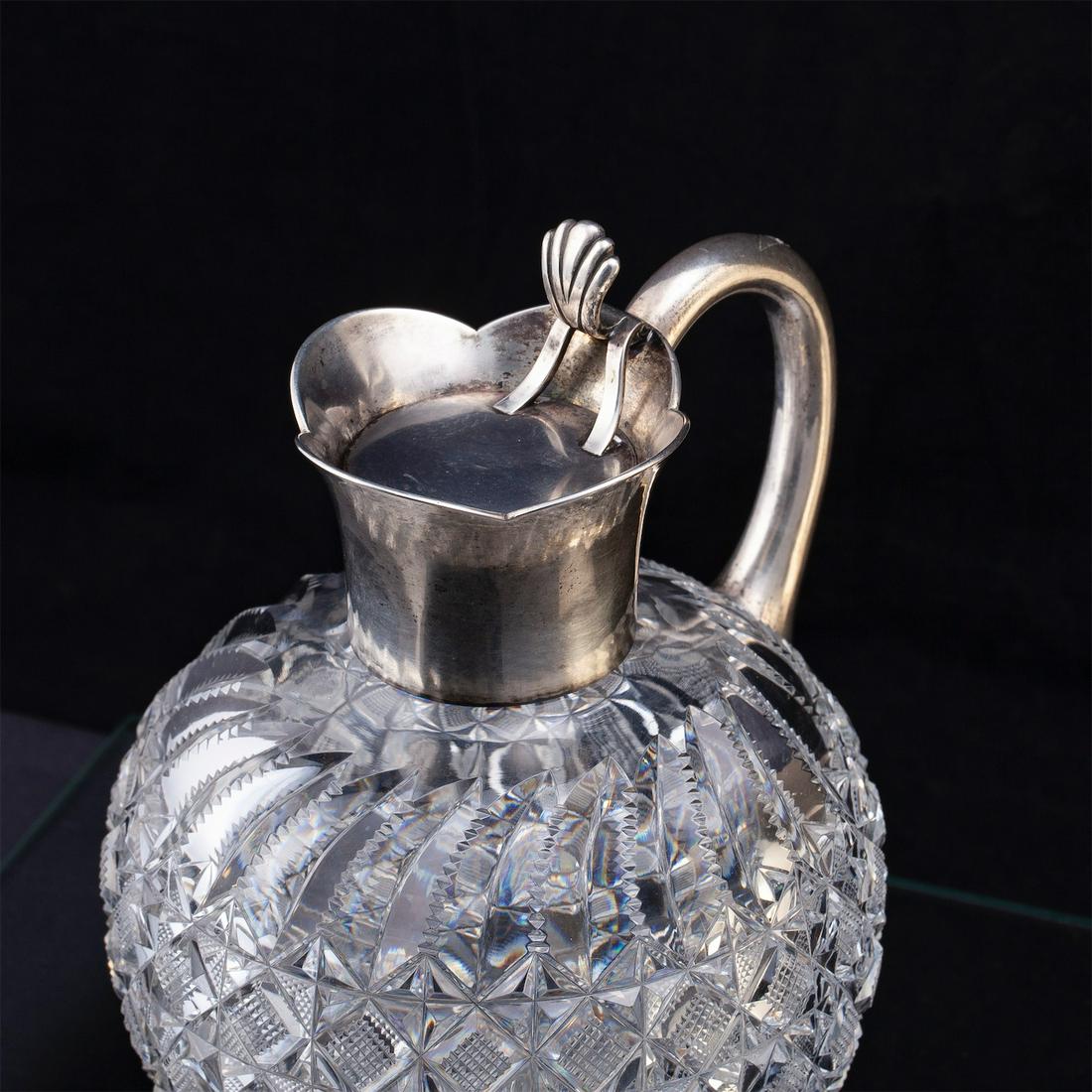 Russian silver-gilt and cut-glass carafe — image 7