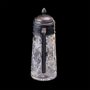 A grand Russian silver-gilt cut-glass decanter — image 2