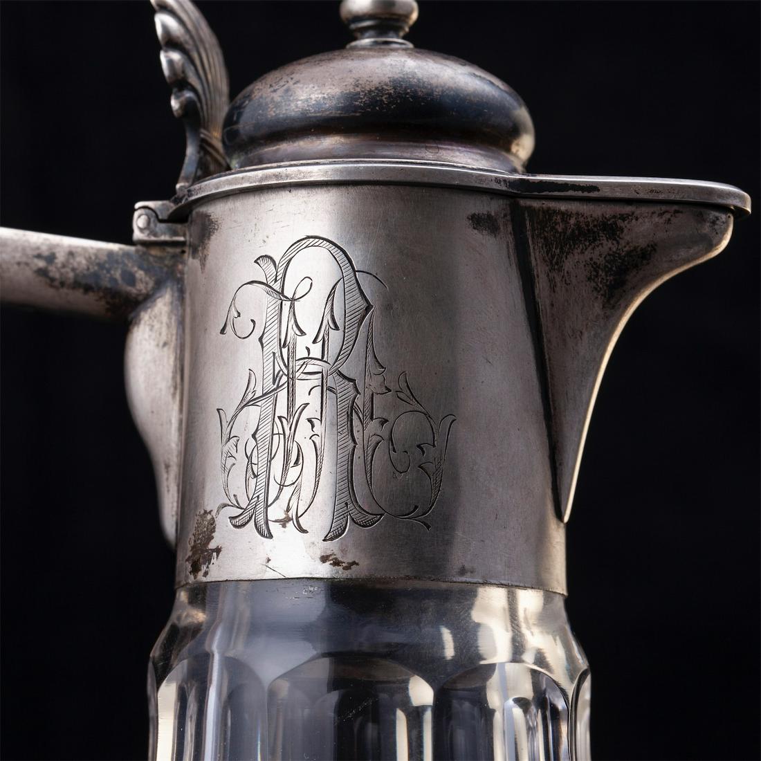A Russian silver-gilt and cut-glass carafe — image 7