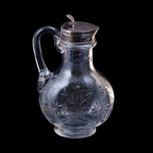 A Russian silver-gilt & cut-glass carafe. Bolin — image 2