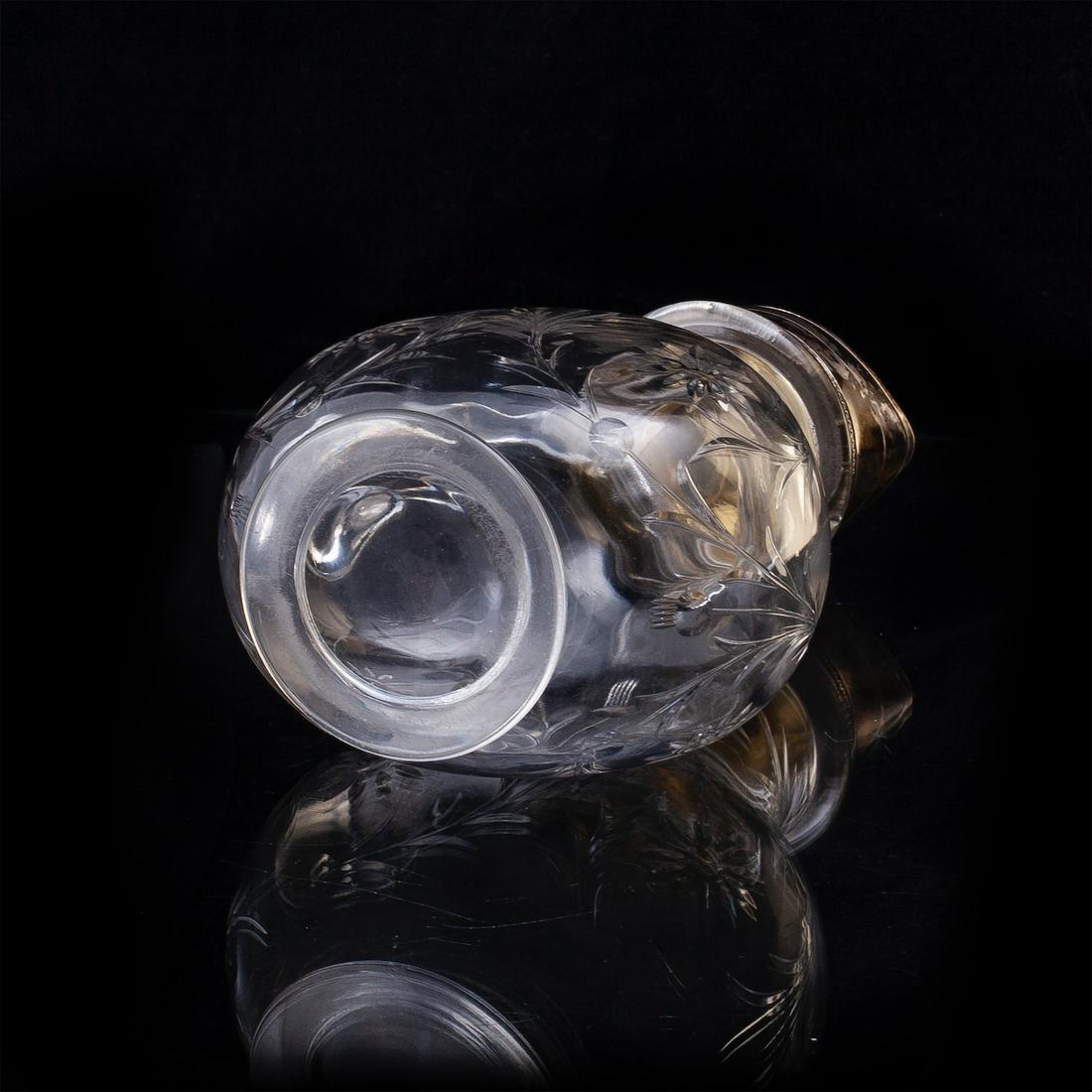 A Russian silver-gilt & cut-glass carafe. Bolin — image 4