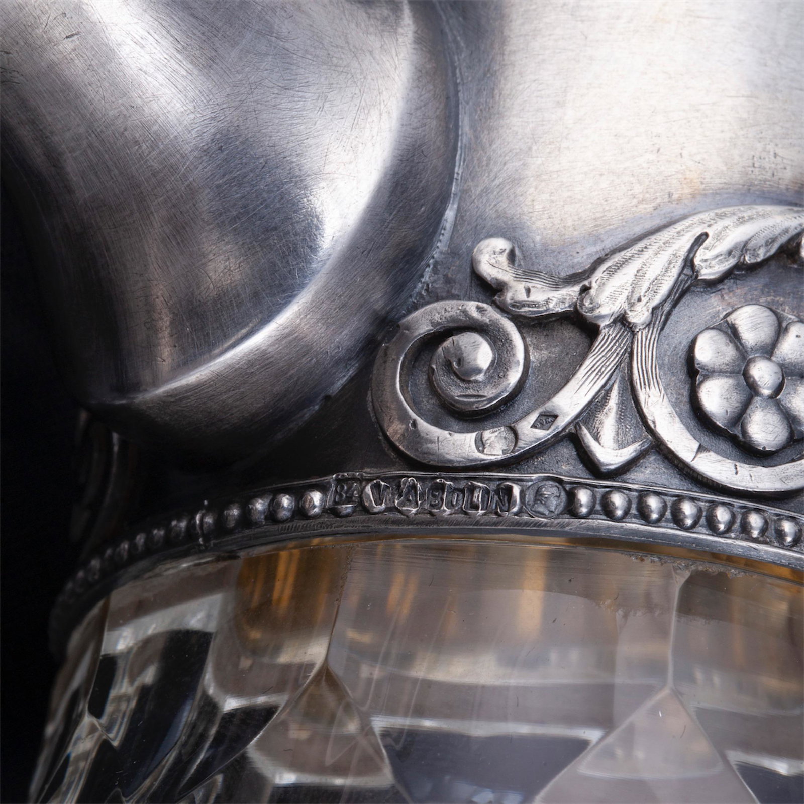 A Russian Art Nouveau decanter W.A. Bolin — image 5