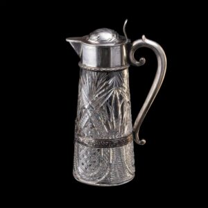 A Russian silver-gilt and cut-glass decanter — image 2